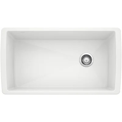 Diamond SILGRANIT 33" Super Single Undermount Kitchen Sink | Wayfair North America