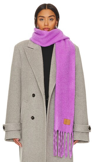 Alpaca Blend Solid Scarf in Wild Astor | Revolve Clothing (Global)