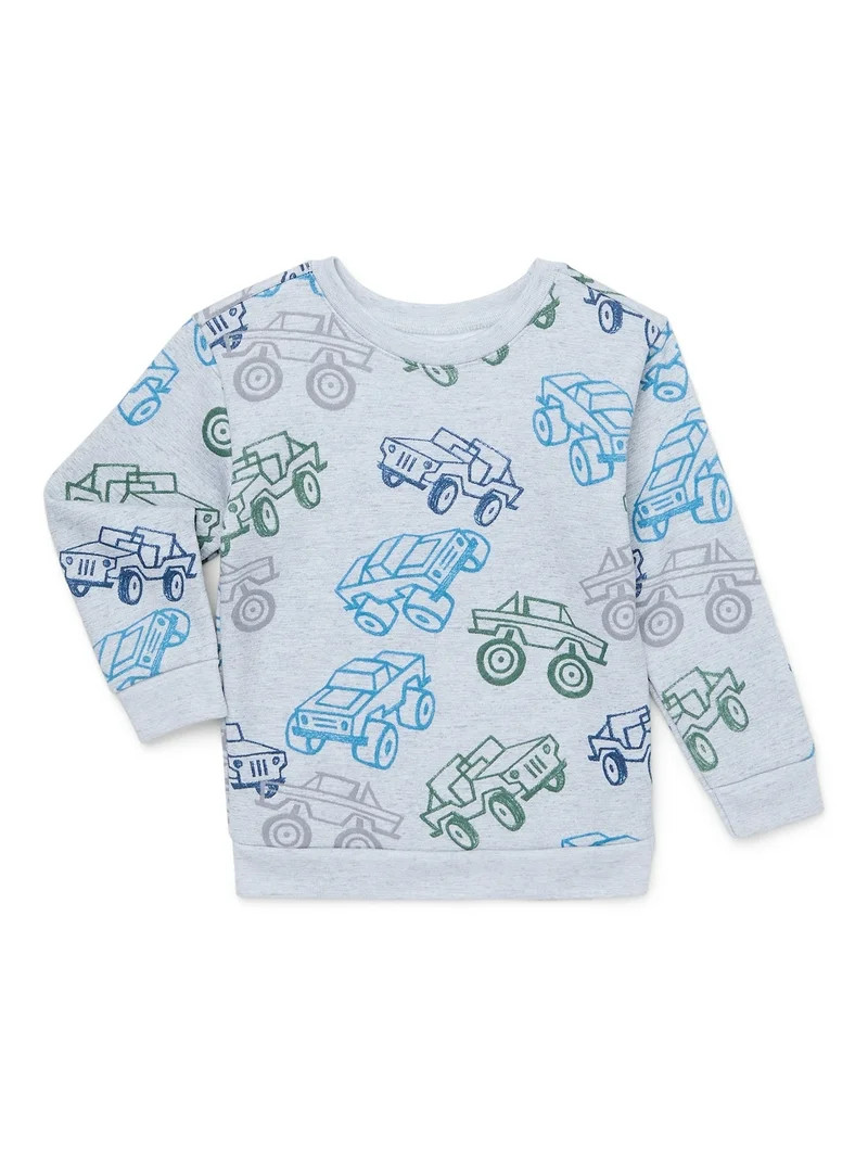 Garanimals Toddler Boy Print Fleece Sweatshirt, Sizes 2T-5T | Walmart (US)