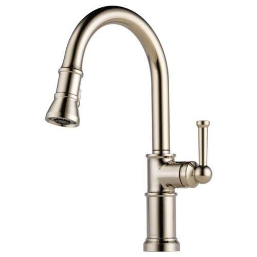 Brizo Artesso 64025LF-PN Smart Touch Pull Down Kitchen Faucet in Polished Nickel | eBay US