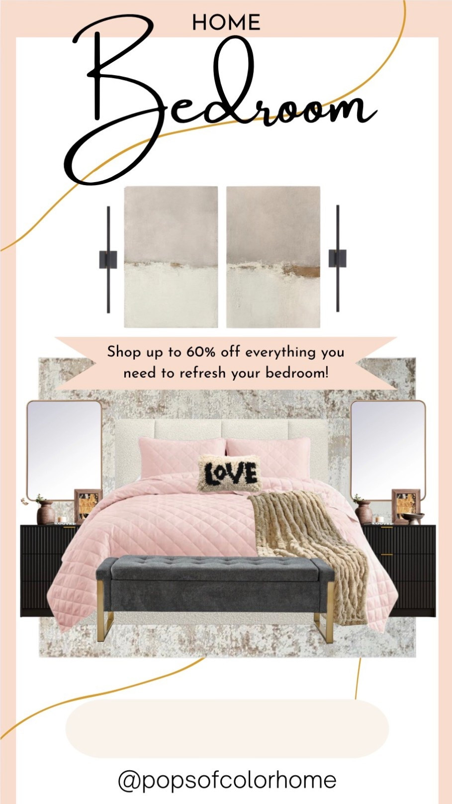 Refresh your bedroom for the new year with these bedroom furniture and decor finds up to 60% off 

#LTKSaleAlert #LTKHome