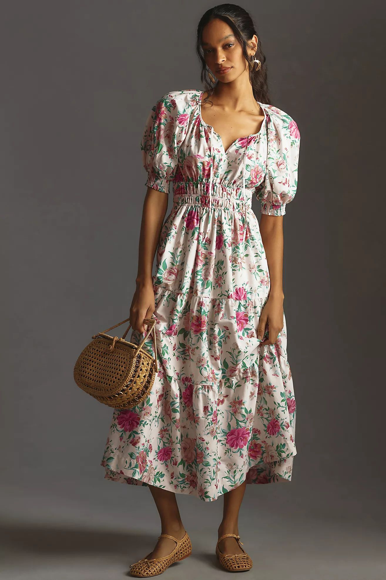 The Somerset Puff-Sleeve Maxi Dress | Anthropologie (UK)