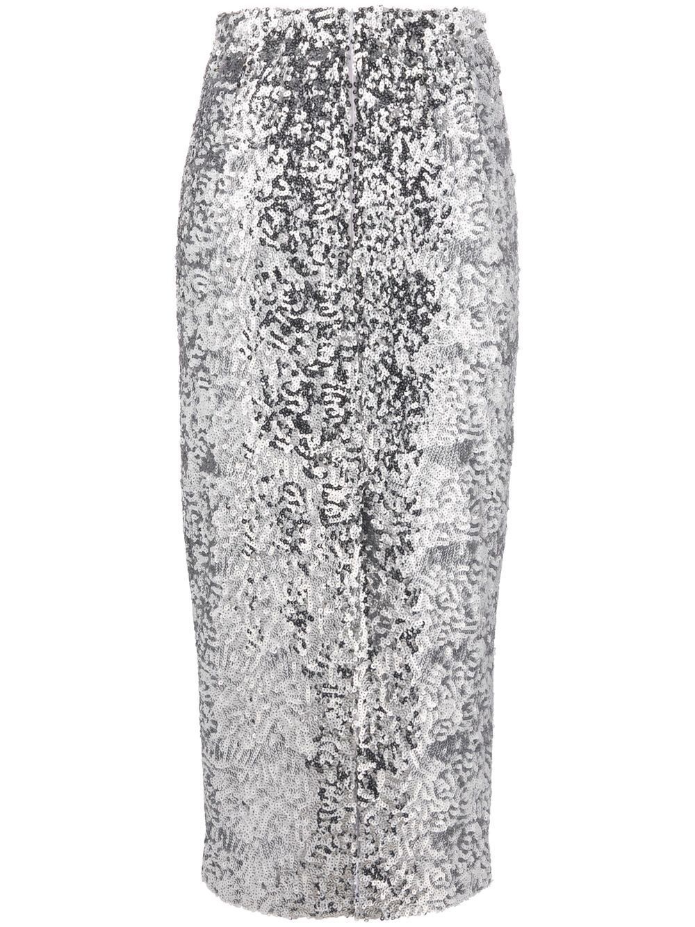 ANOUKI Sequin Pencil Skirt - Farfetch | Farfetch Global