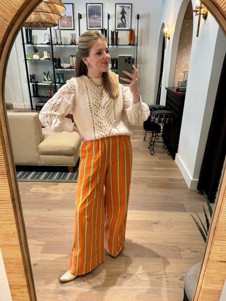 I’m calling these my happy pants! Although they are sold out, I’ll link them in hopes they come back. These couldn’t be more comfortable. I’ve linked some similar options as well.
