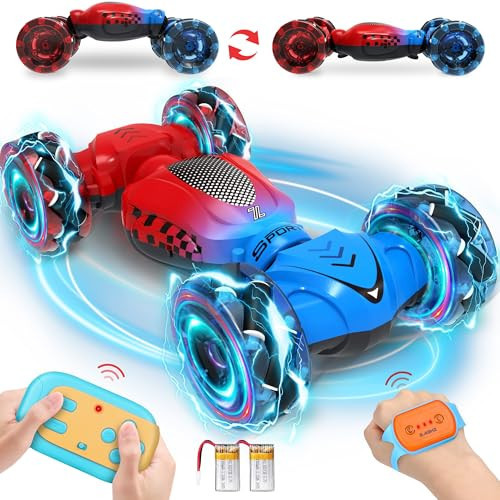 Nitigo Remote Cars for Kids Ages 4-8, Toys for Ages 5-7, for 4 5 6 7 8-13 Years Old, Gesture Sensing RC Stunt Car with Lights, Remote Control Car for Boys 8-12, Birthday Gift for Kids | Amazon (US)