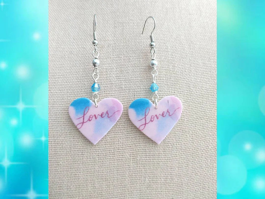 Taylor Swift Lover Earrings  Swifties Midnights Folklore 1989 Red Karma Antihero Eras Merch | Etsy (US)