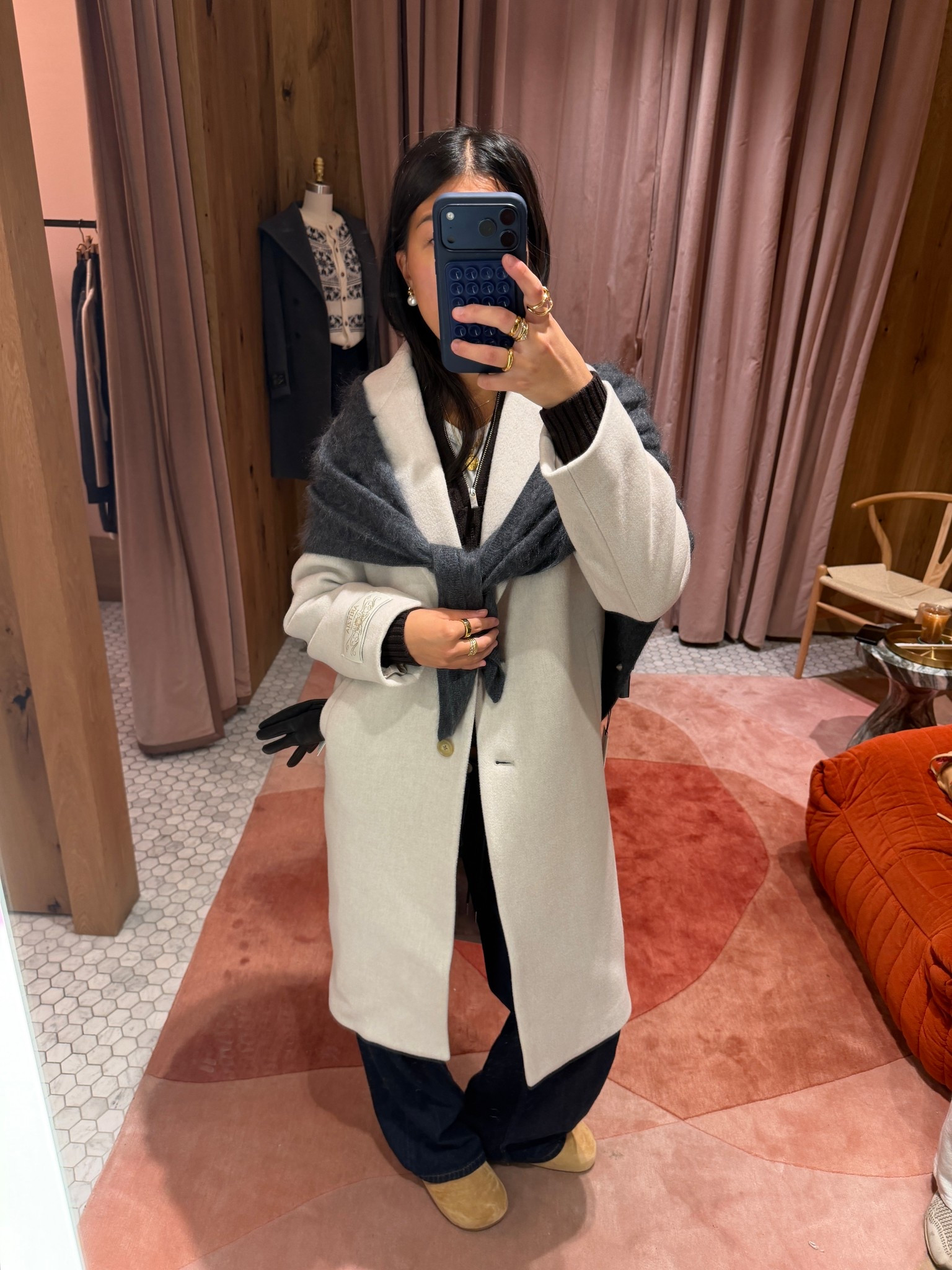 size XS coat + quarter zip