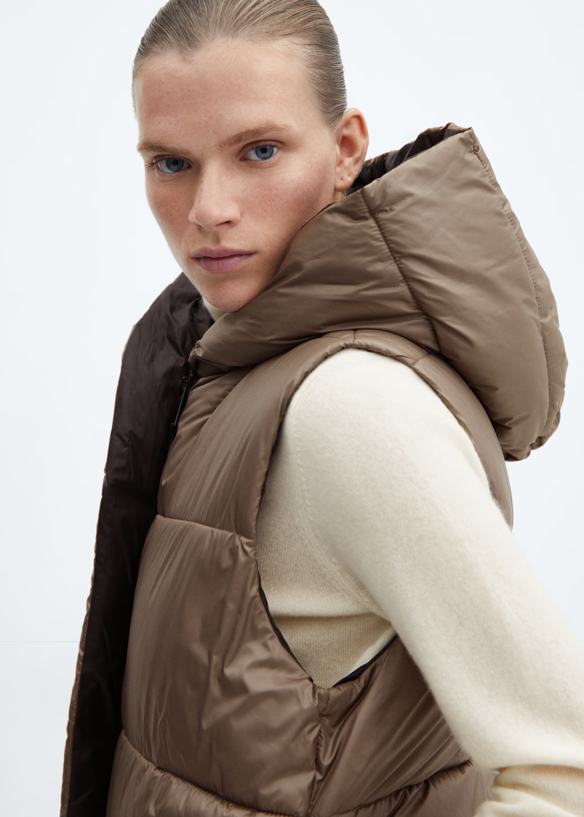 Long quilted vest | MANGO (US)
