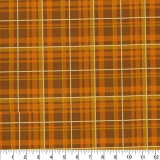 Fabric Traditions Fall Rust Plaid Glitter Cotton Home Décor Fabric | Michaels Stores