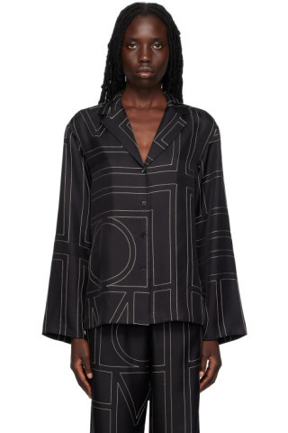 Black Monogram Shirt | SSENSE