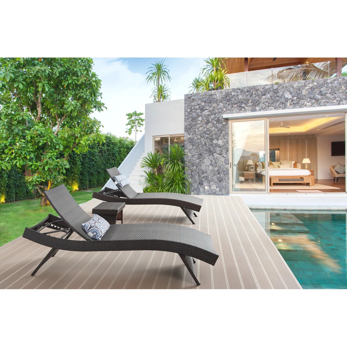 Ozellar All Weather Outdoor Wicker Chaise Lounge | Wayfair North America