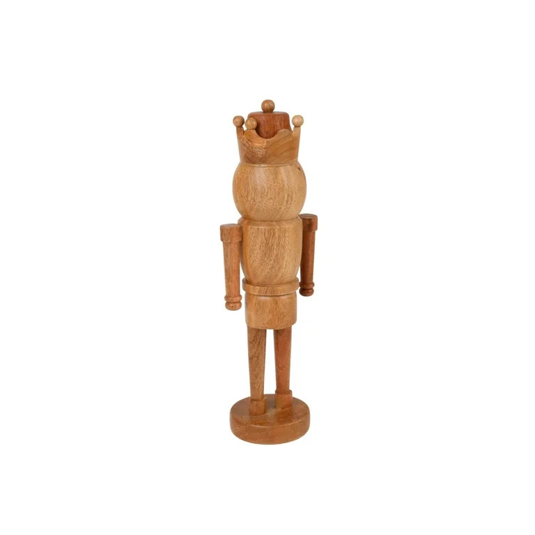 Wood Decorative Nutcracker, Natural Brown, 16", by Holiday Time | Walmart (US)