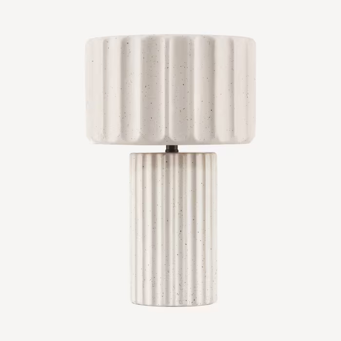 Ribbed Ceramic Table Lamp | Bouclair