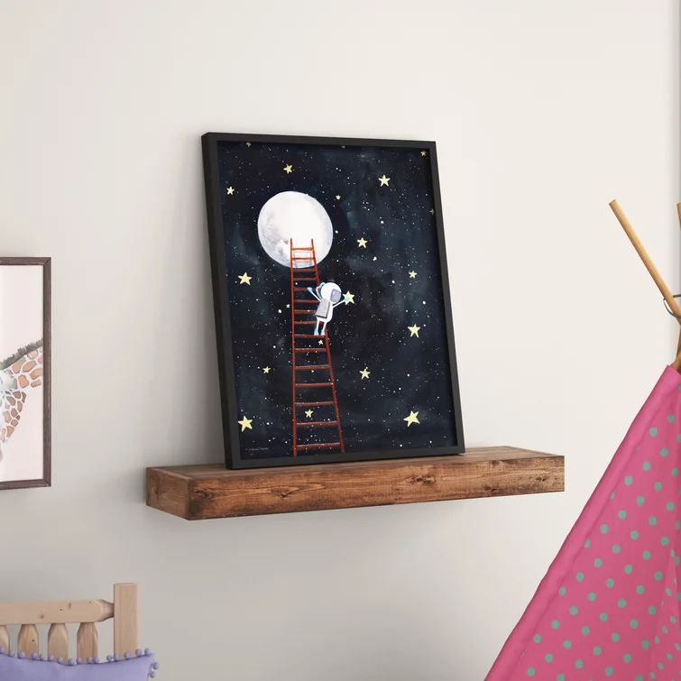 Dyer Avenue Astronaut Hanging Stars Outer Space Ladder To Moon | Wayfair North America