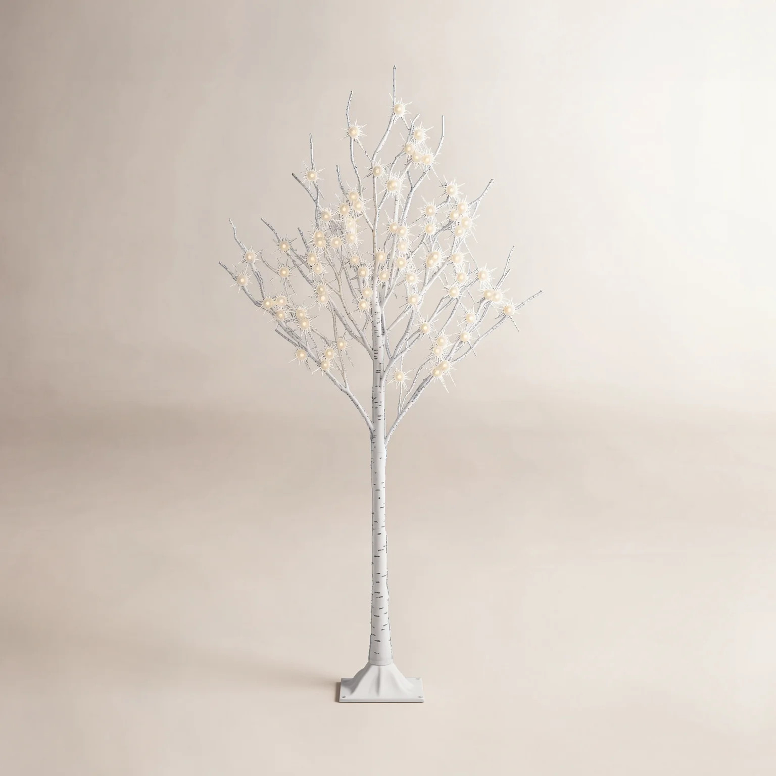 Pre-Lit Birch Tree 72 Light LEDLighted Trees & Branches | Wayfair North America