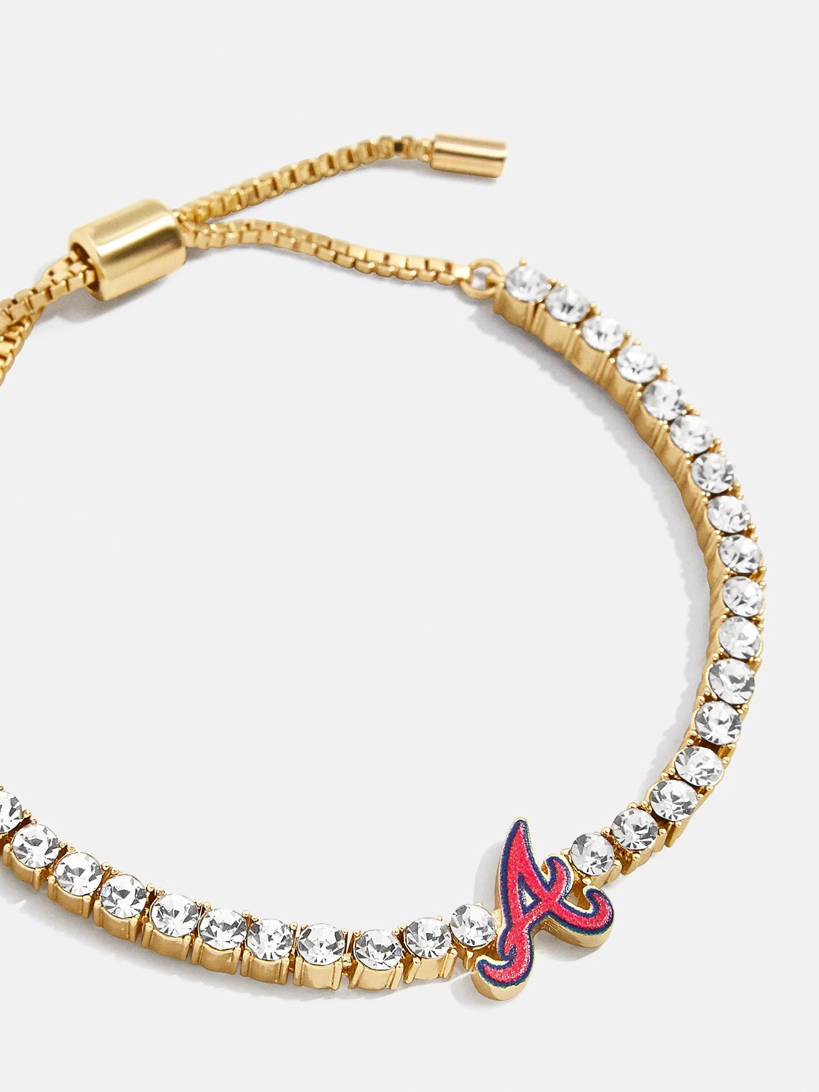 MLB Gold Tennis Bracelet - Atlanta Braves | BaubleBar (US)