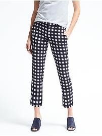 Avery-Fit Gingham Pant | Banana Republic US