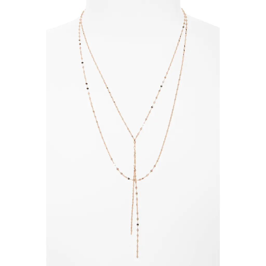 Lana Blake Lariat Necklace in Rose Gold at Nordstrom | Nordstrom