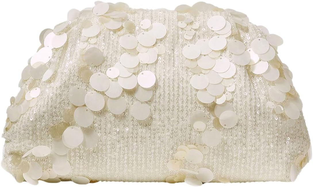 QWINEE Women's Woven Evening Bag Dumpling Clutch Purse No Strap Handbags Elegant Faux PU Leather ... | Amazon (US)