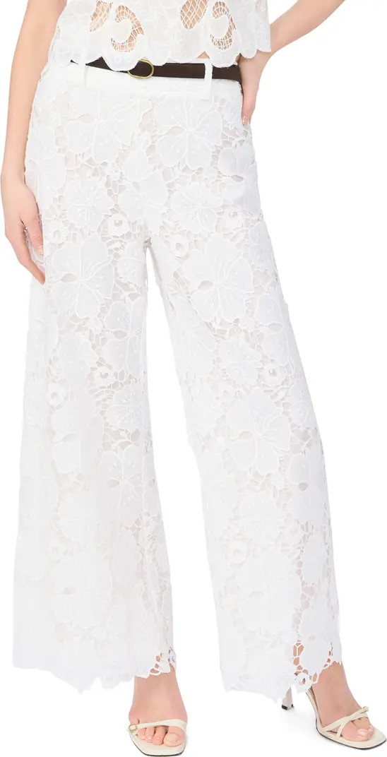 Floral Lace Wide Leg Pants | Nordstrom