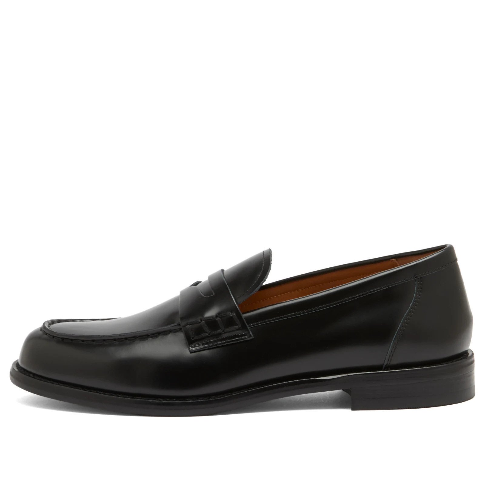 Vagabond Shoemakers Women's Linn Polished Leather Penny Loafer in Black Polished Leather, Size EU 40 | END. Clothing | END. Clothing