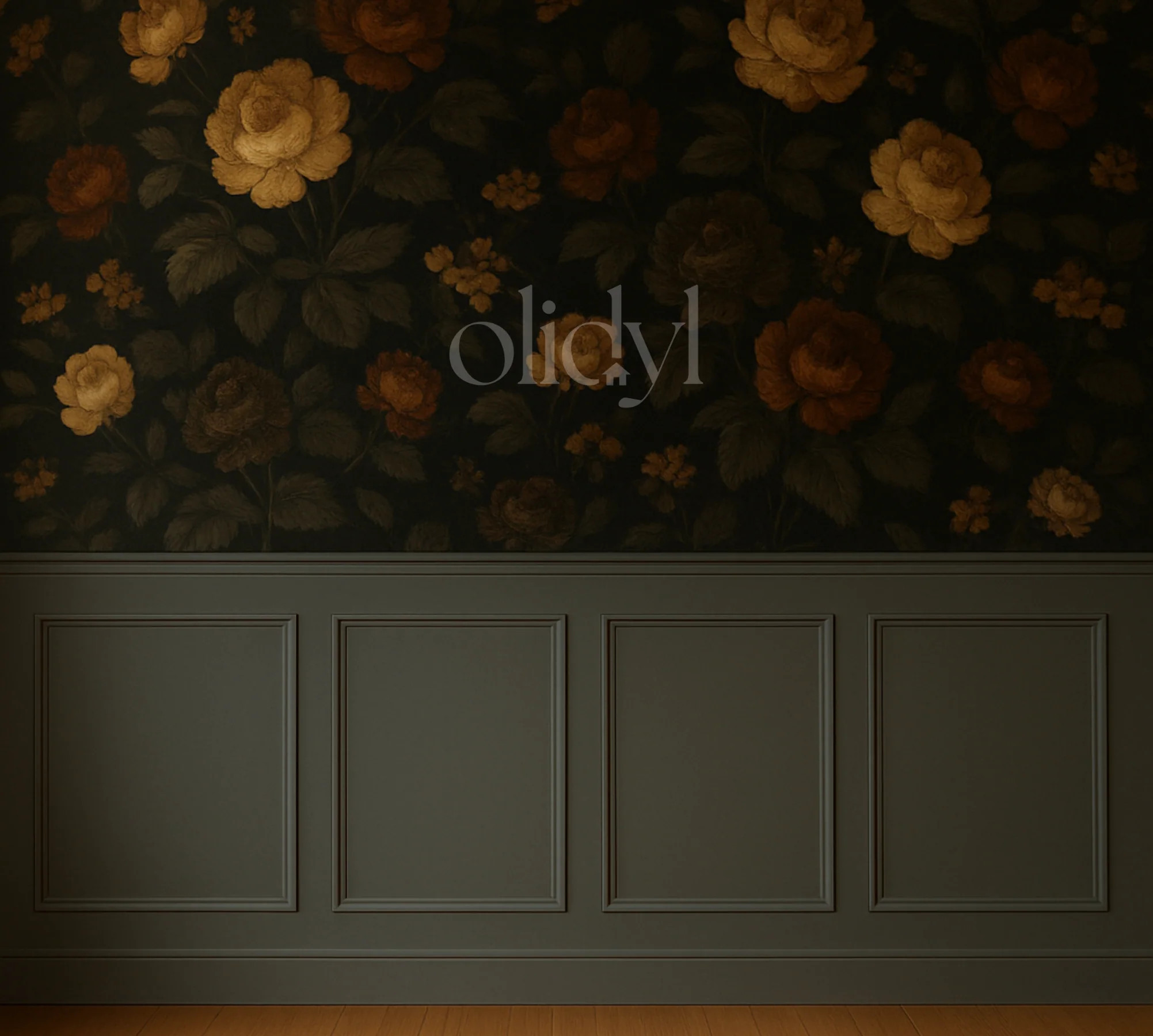 Wainscoting Kit — Pre-Cut, Peel and Stick Half Wall Rectangular Panels | Olidyl Design Studio