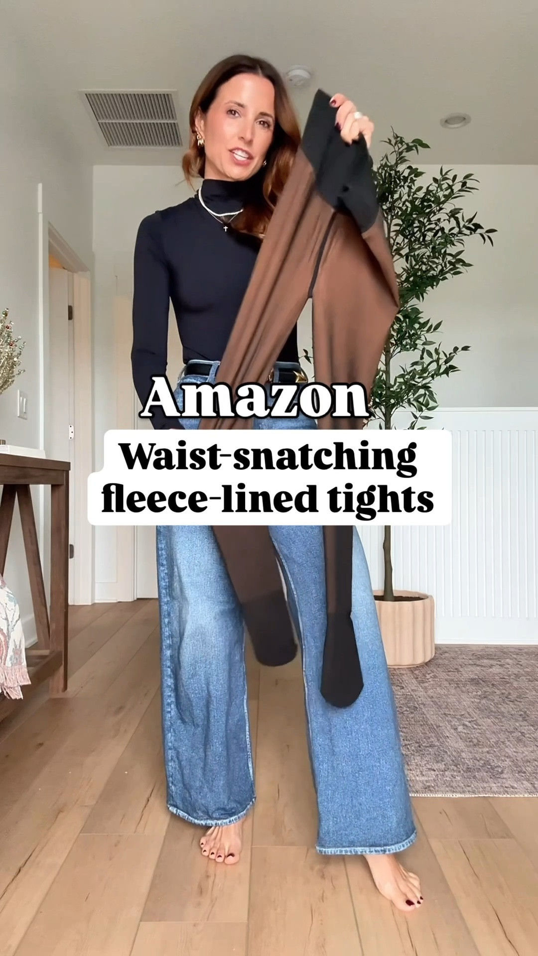These Amazon fleece-lined tights are perfect for keeping you warm. They are waist-snatching and tummy control! XS-Small in color tan. Comfortable to wear all day. Paired with my favorite boots (go up half a size) and matching set (XS).

*23 in sweatpant jeans (I sized down one) and XS in bodysuit. 

#LTKWedding #LTKHoliday #LTKgrwm