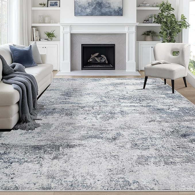 8x10 Area Rugs for Living Room Rug Washable: Abstract Large Rug for Dining Room Bedroom Carpet No... | Amazon (US)