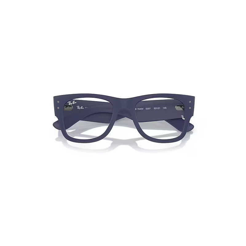 Ray-Ban Mega Wayfarer Optics Liteforce Eyeglasses Sand Blue Frame Clear Lenses Polarized 52-21 | Ray-Ban (US)