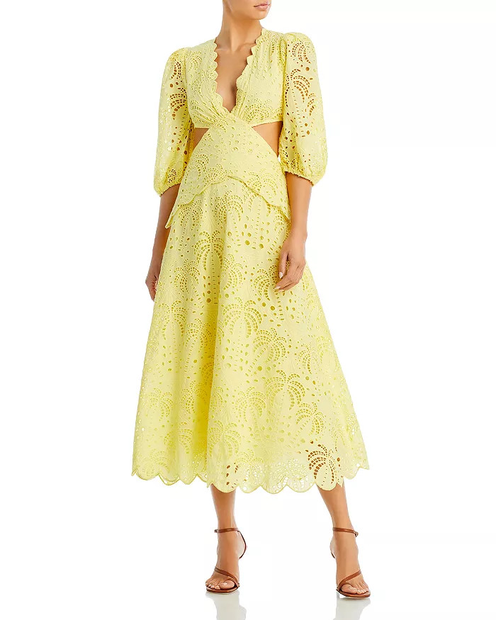 Cotton Eyelet Midi Dress | Bloomingdale's (US)