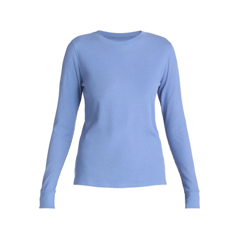 Time and Tru Women’s Thermal Tee with Long Sleeves, Sizes XS-XXXL | Walmart (US)