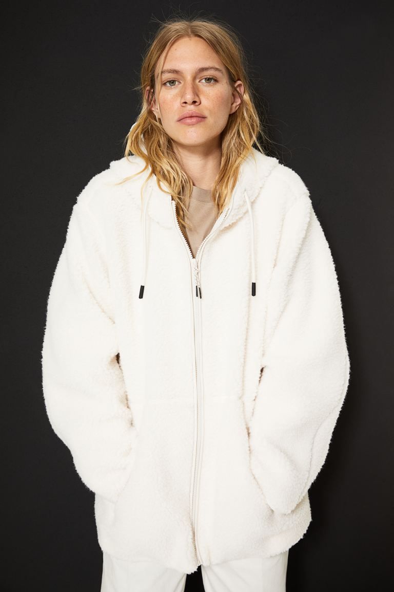 Hooded teddy jacket | H&M (UK, MY, IN, SG, PH, TW, HK)