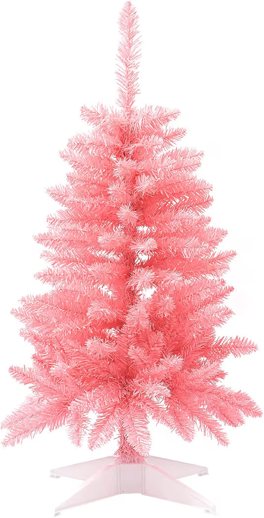 Small Christmas Tree 4FT Artificial Mini Xmas Tree for Christmas Holiday Decor,Hot Pink | Amazon (US)
