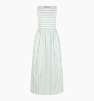 The Cosima Nap Dress - Apple Green Stripe | Hill House Home US
