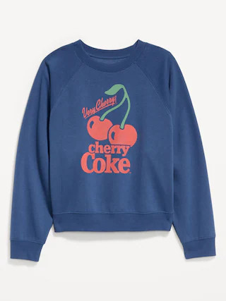 Oversized Raglan Graphic Sweatshirt | Old Navy (US)
