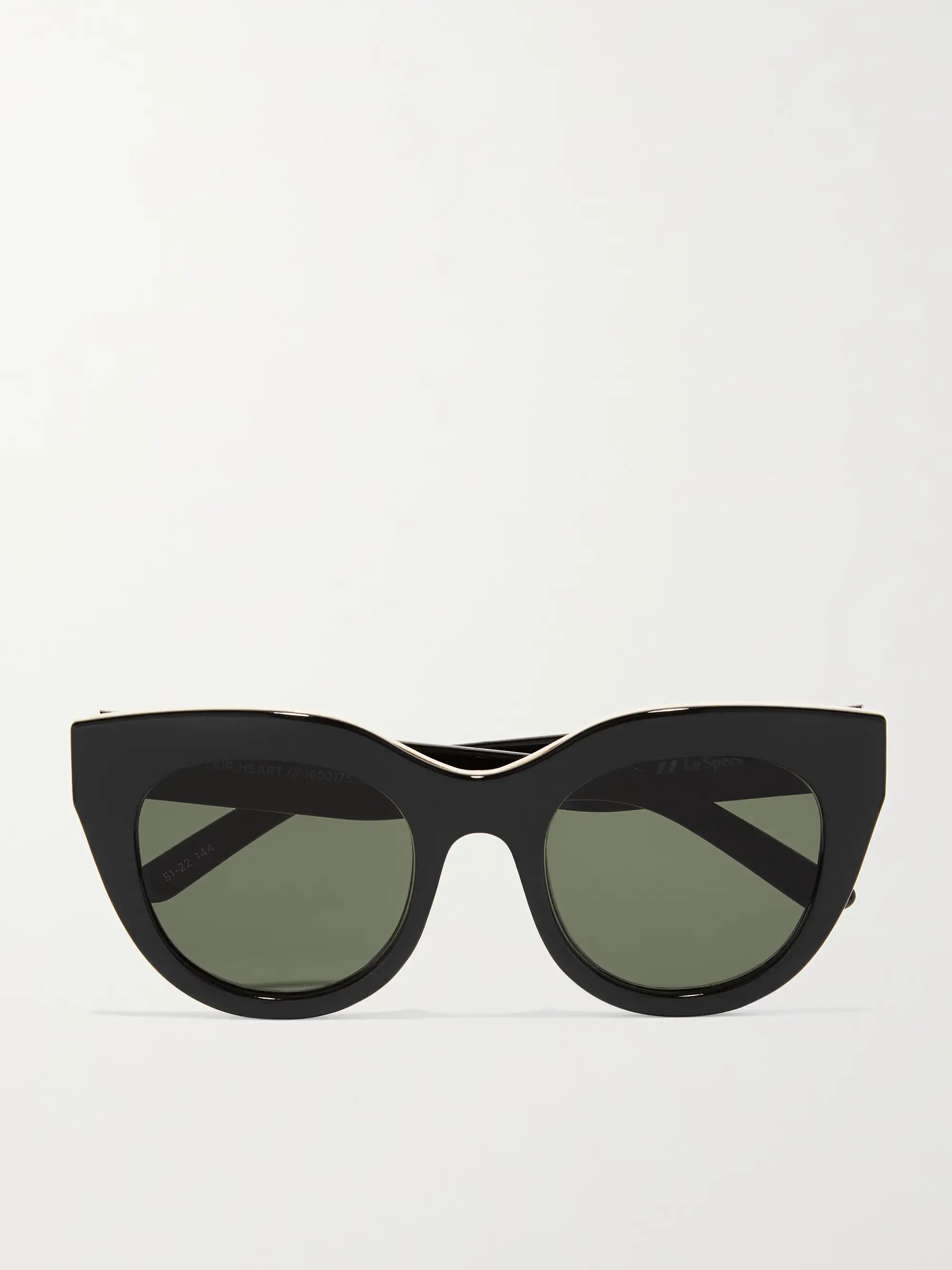 LE SPECS Air Heart cat-eye acetate and gold-tone sunglasses | NET-A-PORTER | NET-A-PORTER (UK & EU)
