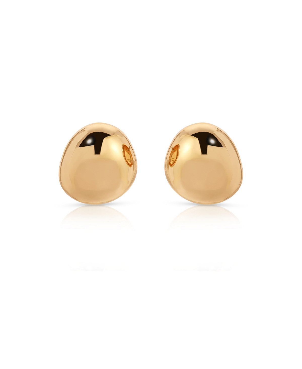Ettika Polished Pebble Stud Earrings - Gold | Macy's