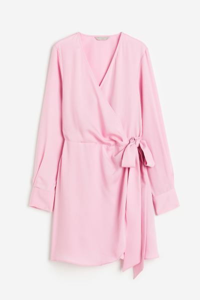 Wrap Dress - Light pink - Ladies | H&M US | H&M (US + CA)
