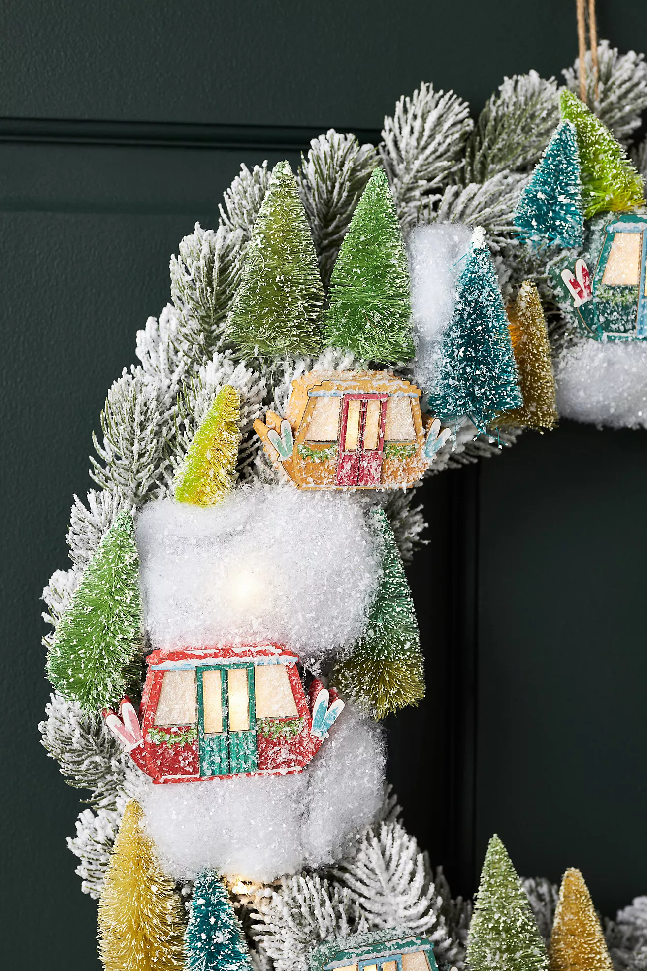Light-Up Gondola Wreath | Anthropologie (US)