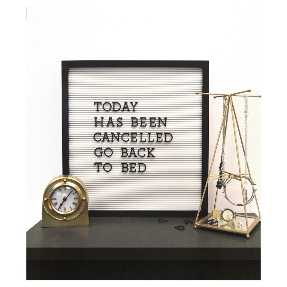 New View 16''x16'' White Letter Board with Black Trim | Target
