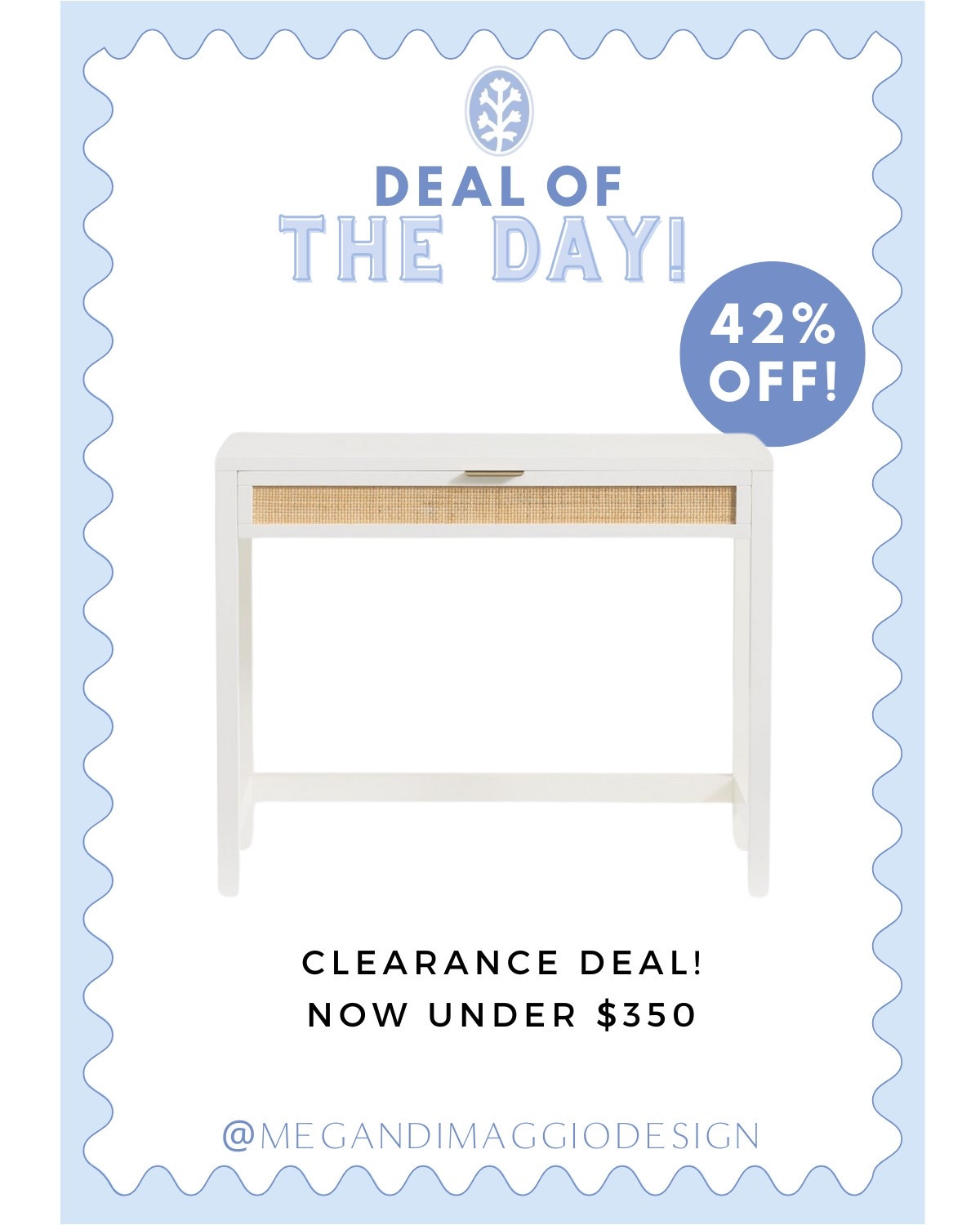 Wow!! Major deal alert on this white cane desk!! Snag it now on clearance for 42% OFF making it under $350 👏🏻👏🏻👏🏻

#LTKHome #LTKSpringSale