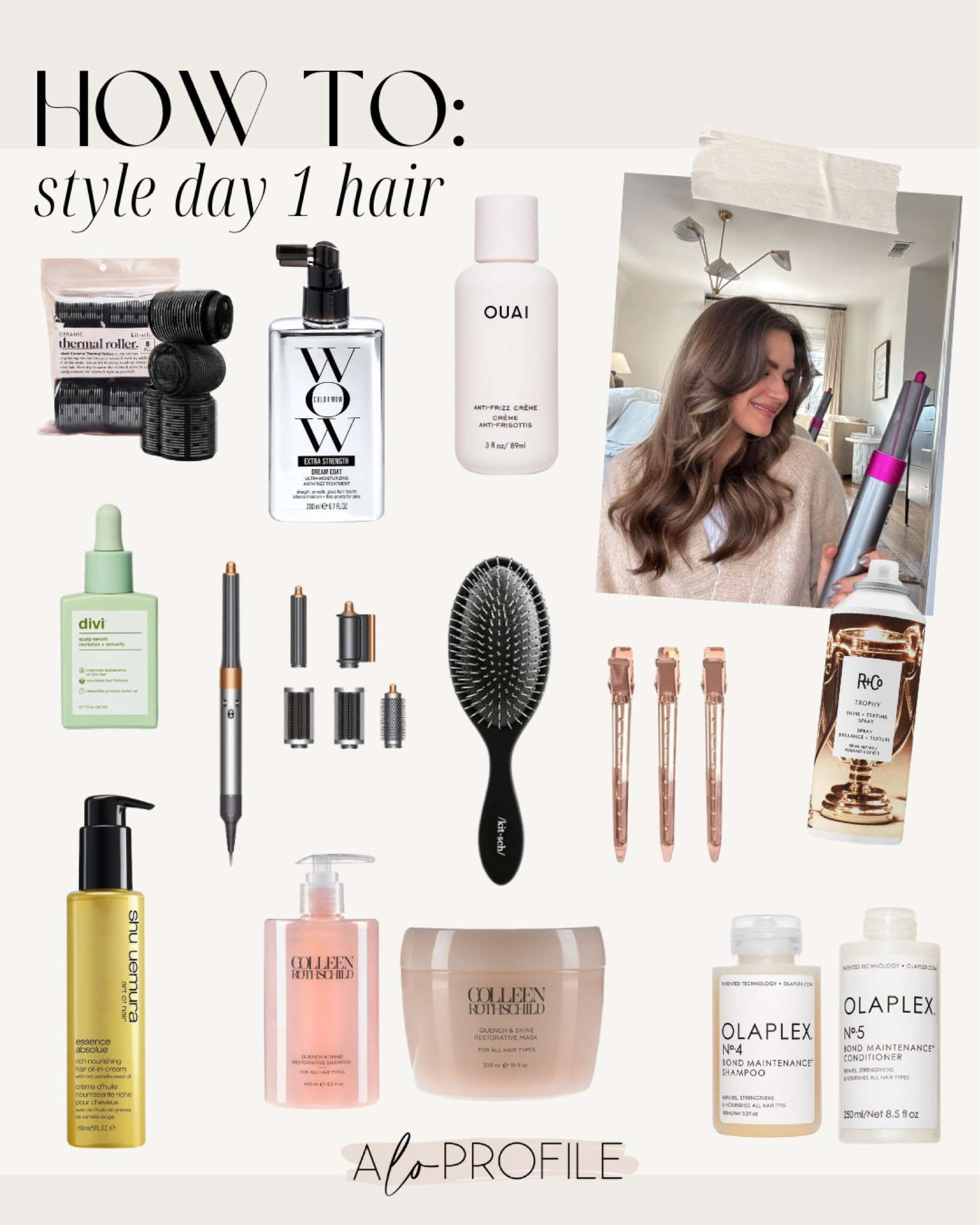 HOW TO: styling my hair on day 1✨ These are all the products I use to style my hair on day 1. Including shampoo & conditioner, hair masks & oil. Plus my favorite hot tools & rollers! You don't have to have an airwrap-any round brush & dryer will work on your bangs or front layers if you have them!

#LTKStyleTip #LTKBeauty #LTKMostLoved