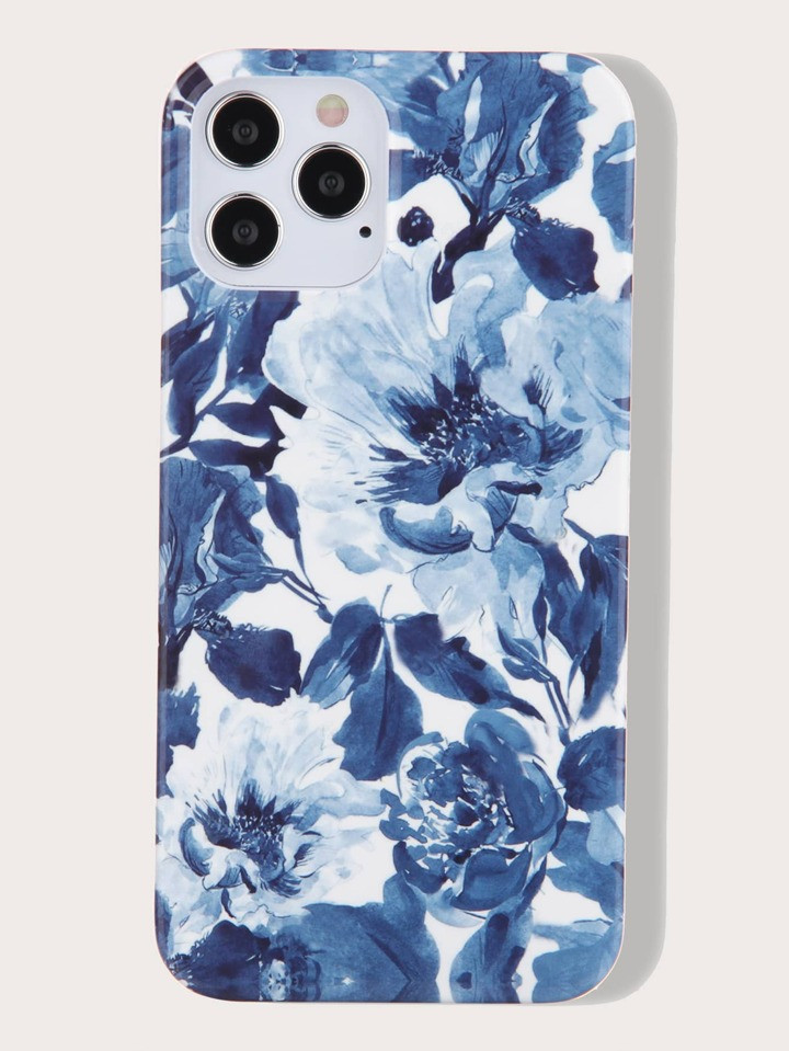 Flower Print Case Compatible With iPhone15/15Plus/15Pro/15Promax | SHEIN