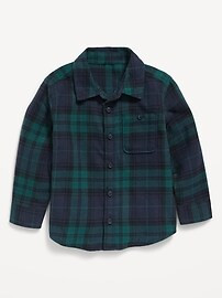 Plaid Flannel Pocket Shirt for Toddler Boys | Old Navy (US)