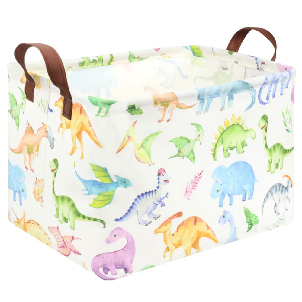 Rectangle Dinosaur Basket,Kids Toy Storage Bin,Storage Bins Organizer for Boys Nursery Hamper,Bab... | Amazon (US)