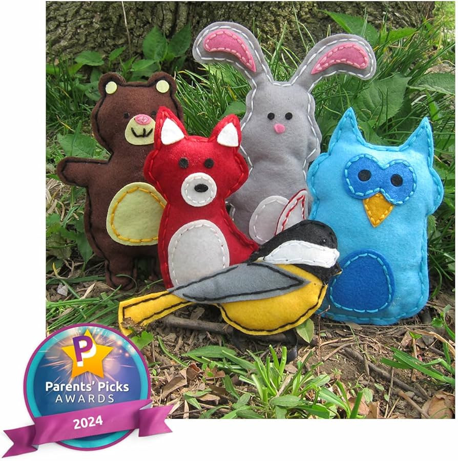 Woodland Animals Kids Sewing Kit, Educational Beginner Arts & Crafts Gift for Boys and Girls Ages... | Amazon (US)