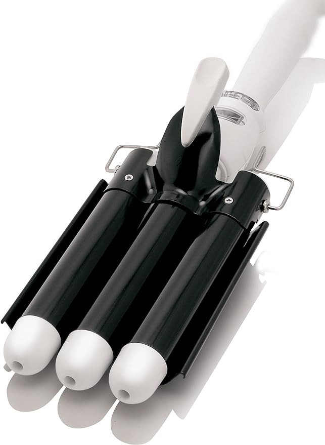 Alure Three Barrel Curling Iron Wand Hair Waver with LCD Temperature Display - 1 Inch Ceramic Tou... | Amazon (US)