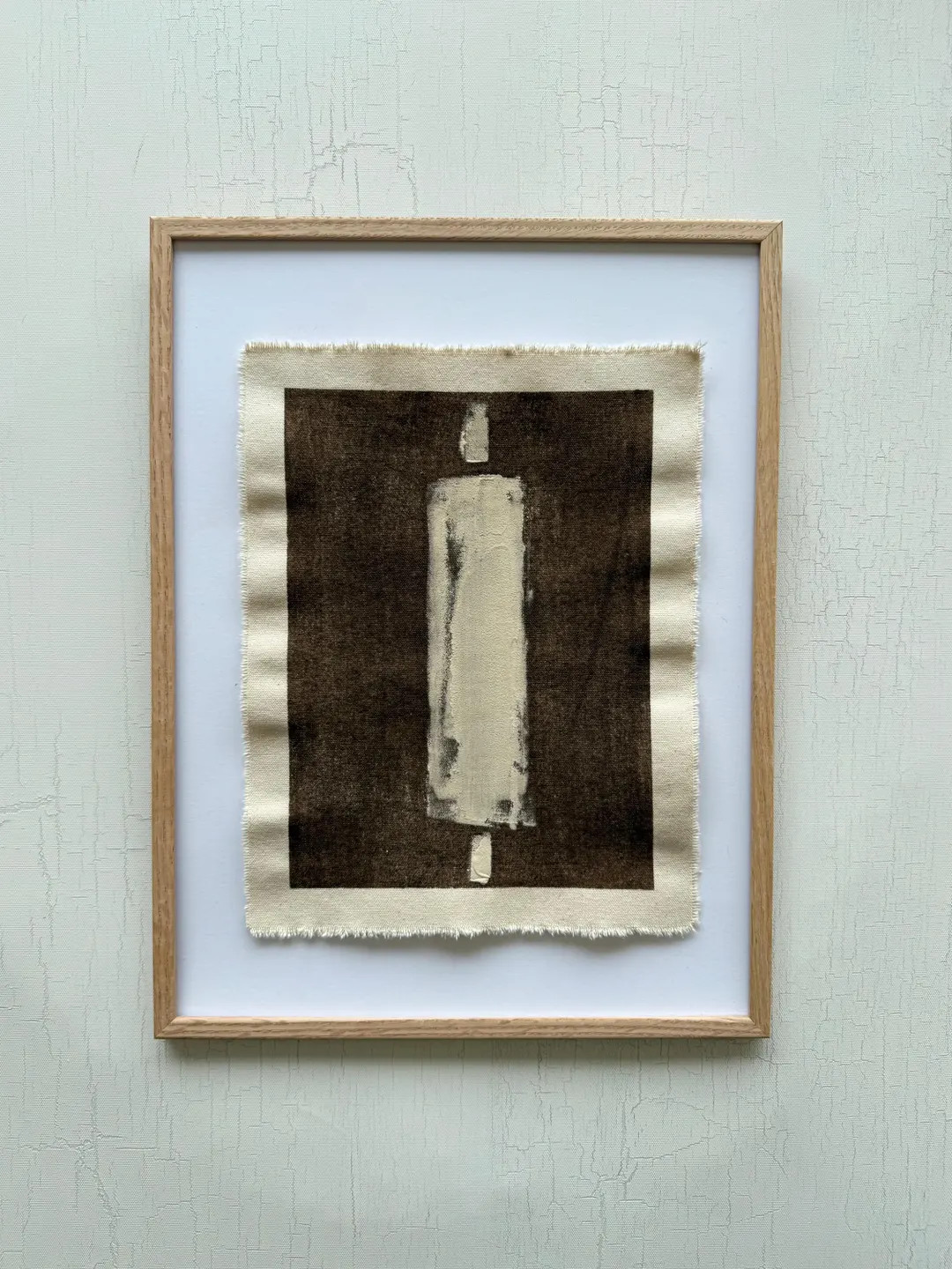 Original Abstract Art on Raw Cotton Canvas: Wabi Sabi Neutral Tone Painting - Etsy | Etsy (US)