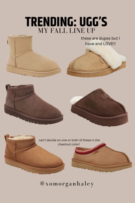 My ugg fall lineup for casual fall fashion! I do a 10 in boots, 11 in slippers and 10 in the slipper dupes!

#LTKGiftGuide #LTKtravel #LTKshoecrush