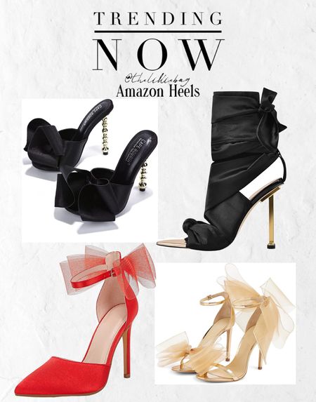 Amazon fashion heels.
Holiday style. Bow heels. Formal events. 
I’ll share when they arrive! I ordered them all! 

Dressy heels. Holiday style. Heels. Amazon. 

#LTKstyletip #LTKsalealert #LTKshoecrush